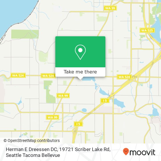 Mapa de Herman E Dreessen DC, 19721 Scriber Lake Rd