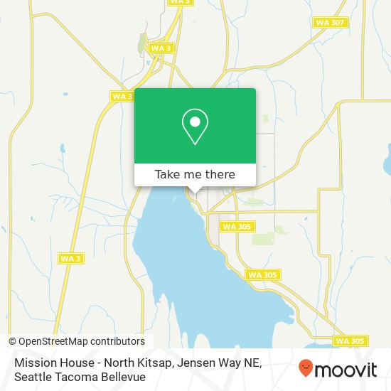 Mapa de Mission House - North Kitsap, Jensen Way NE