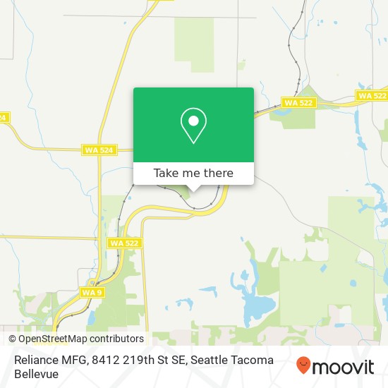 Reliance MFG, 8412 219th St SE map