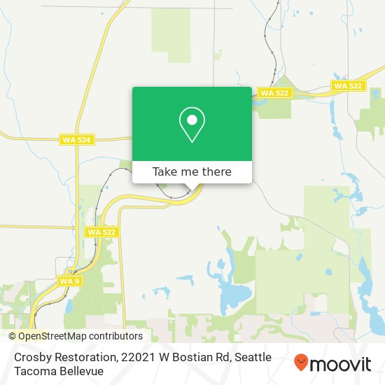 Mapa de Crosby Restoration, 22021 W Bostian Rd