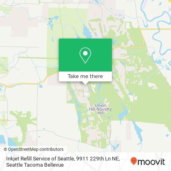 Mapa de Inkjet Refill Service of Seattle, 9911 229th Ln NE