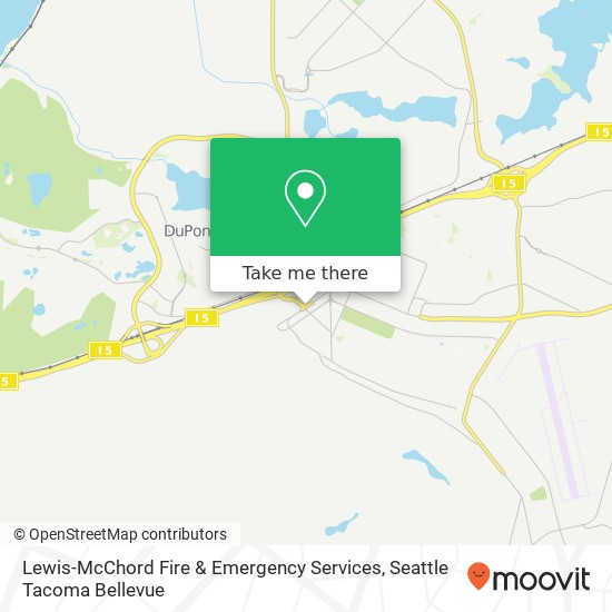 Mapa de Lewis-McChord Fire & Emergency Services