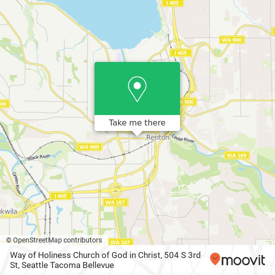 Way of Holiness Church of God in Christ, 504 S 3rd St map