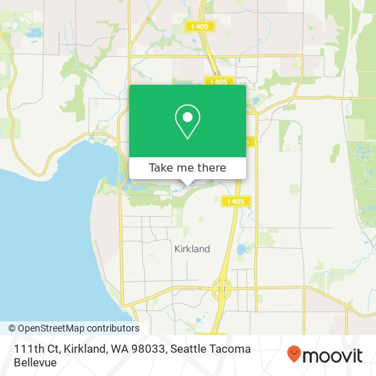 111th Ct, Kirkland, WA 98033 map