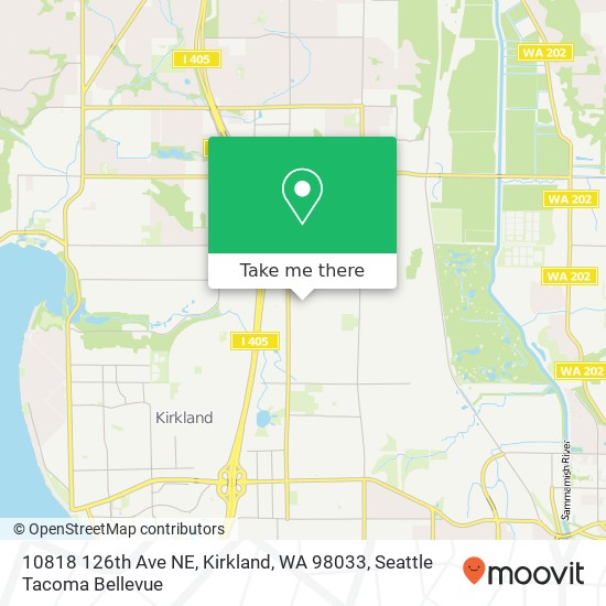 10818 126th Ave NE, Kirkland, WA 98033 map