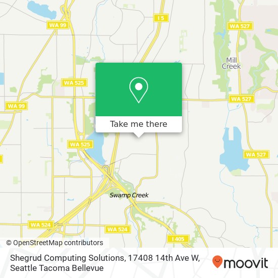 Mapa de Shegrud Computing Solutions, 17408 14th Ave W