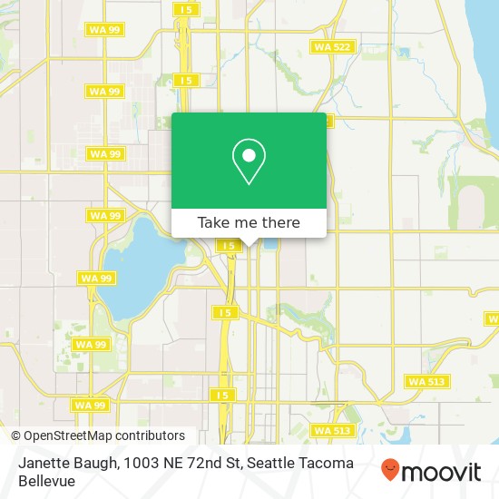 Janette Baugh, 1003 NE 72nd St map