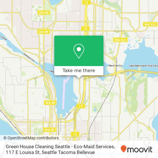 Green House Cleaning Seattle - Eco-Maid Services, 117 E Louisa St map