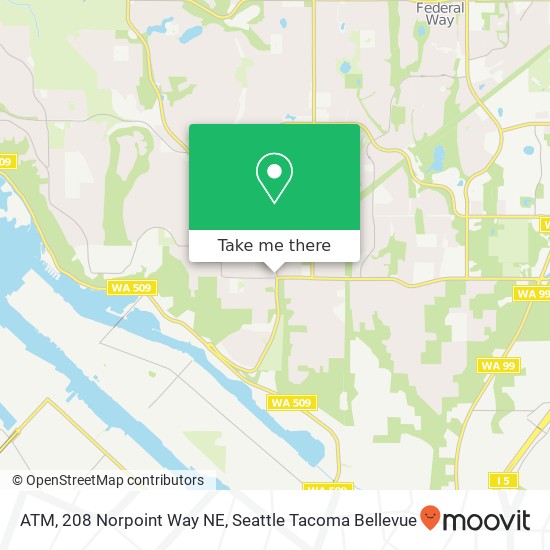 Mapa de ATM, 208 Norpoint Way NE