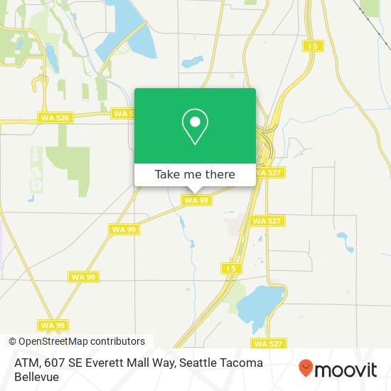 ATM, 607 SE Everett Mall Way map