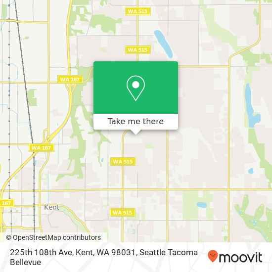 Mapa de 225th 108th Ave, Kent, WA 98031