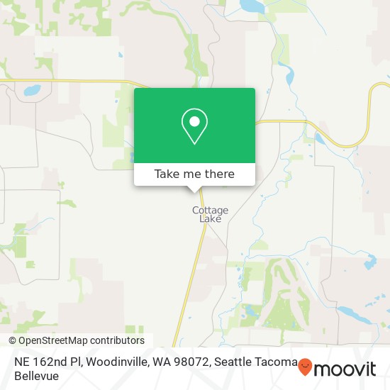 Mapa de NE 162nd Pl, Woodinville, WA 98072