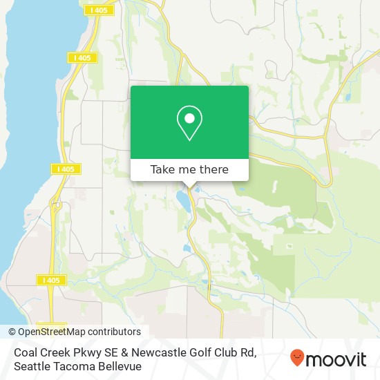 Mapa de Coal Creek Pkwy SE & Newcastle Golf Club Rd