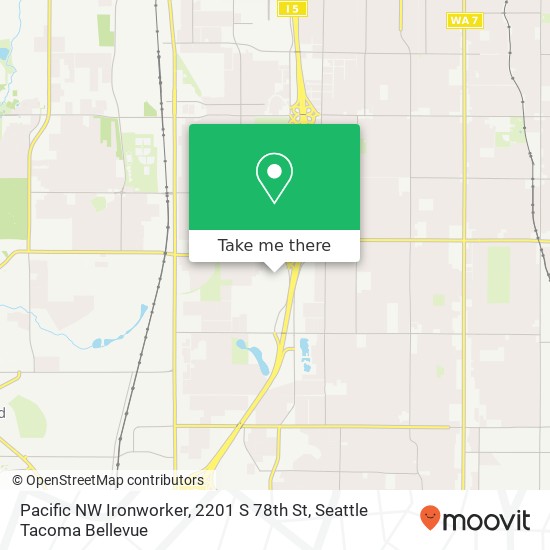 Mapa de Pacific NW Ironworker, 2201 S 78th St