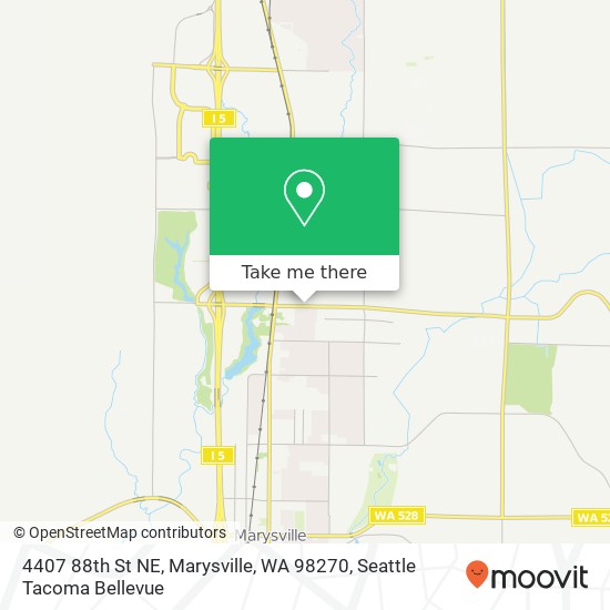 Mapa de 4407 88th St NE, Marysville, WA 98270