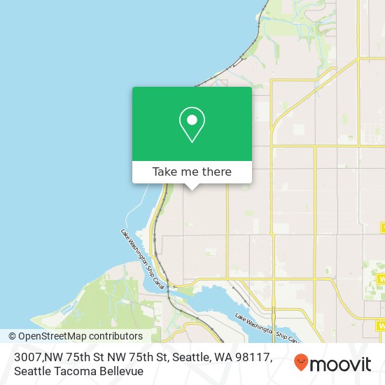 3007,NW 75th St NW 75th St, Seattle, WA 98117 map