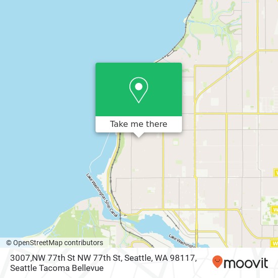 3007,NW 77th St NW 77th St, Seattle, WA 98117 map