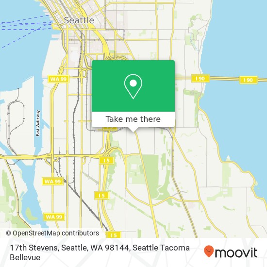 Mapa de 17th Stevens, Seattle, WA 98144