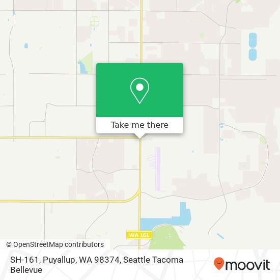 Mapa de SH-161, Puyallup, WA 98374