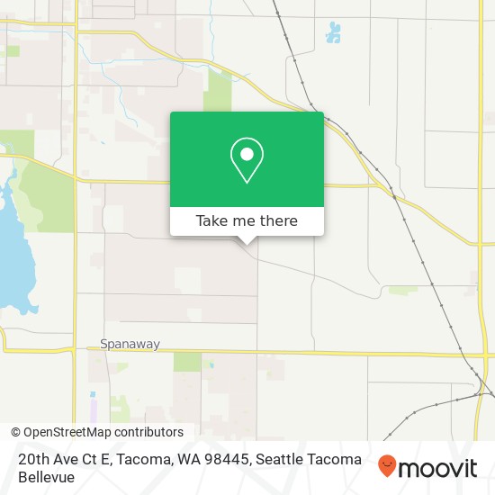 Mapa de 20th Ave Ct E, Tacoma, WA 98445