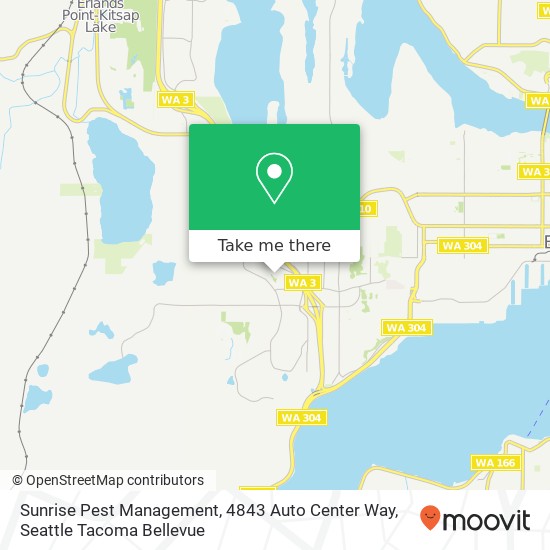 Mapa de Sunrise Pest Management, 4843 Auto Center Way