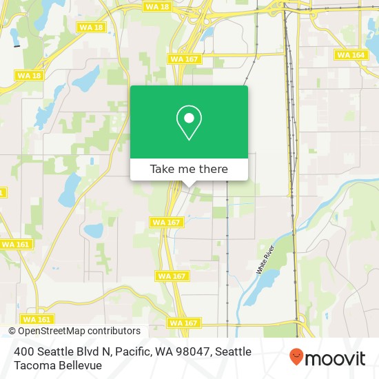 Mapa de 400 Seattle Blvd N, Pacific, WA 98047