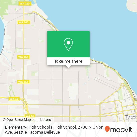 Elementary-High Schools High School, 2708 N Union Ave map