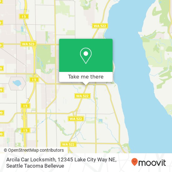 Arcila Car Locksmith, 12345 Lake City Way NE map