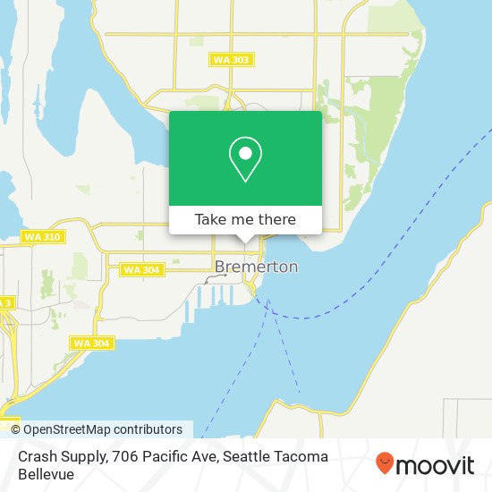 Crash Supply, 706 Pacific Ave map