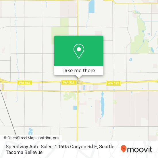 Mapa de Speedway Auto Sales, 10605 Canyon Rd E