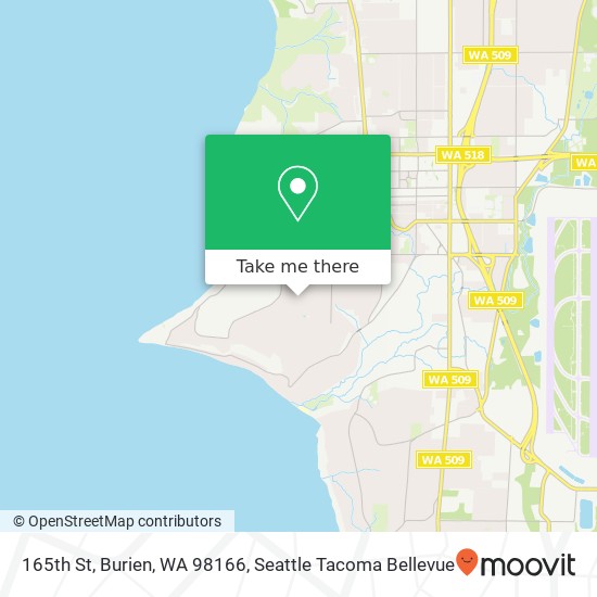 165th St, Burien, WA 98166 map