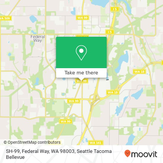 Mapa de SH-99, Federal Way, WA 98003