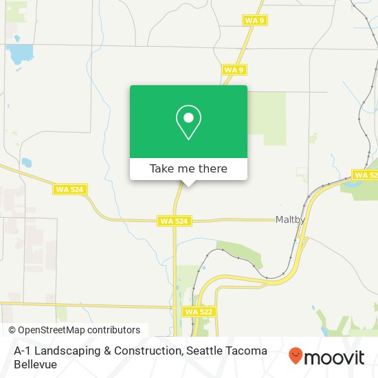 A-1 Landscaping & Construction map