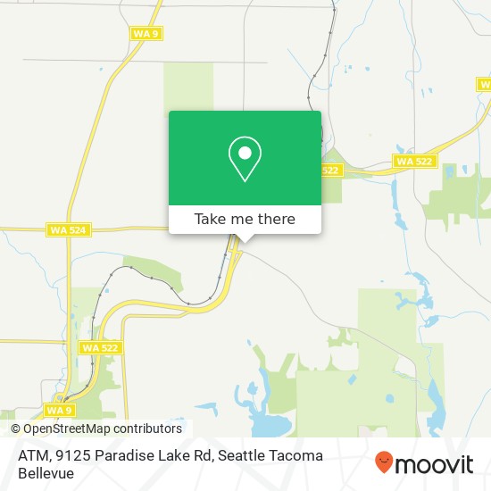 Mapa de ATM, 9125 Paradise Lake Rd