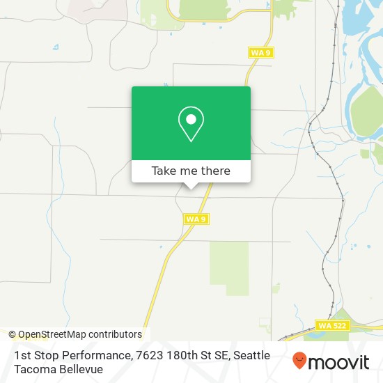 Mapa de 1st Stop Performance, 7623 180th St SE