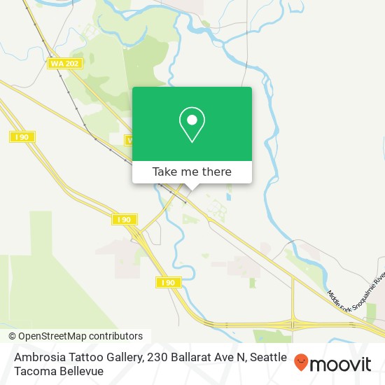 Mapa de Ambrosia Tattoo Gallery, 230 Ballarat Ave N