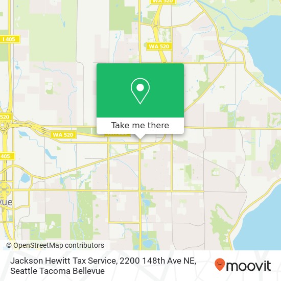 Jackson Hewitt Tax Service, 2200 148th Ave NE map
