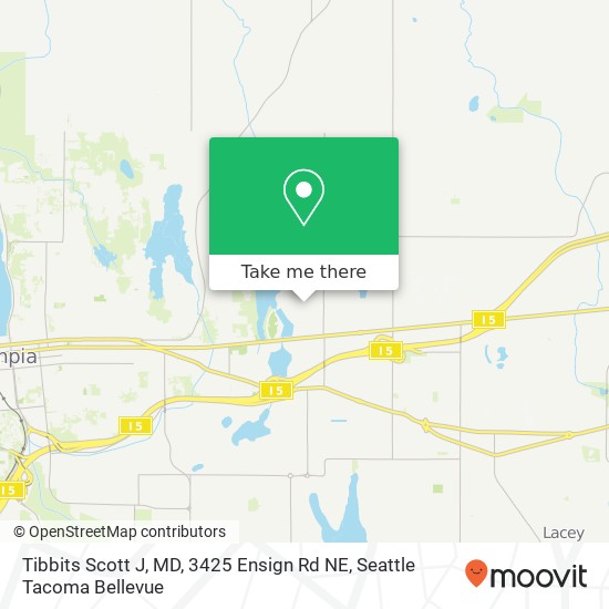 Mapa de Tibbits Scott J, MD, 3425 Ensign Rd NE
