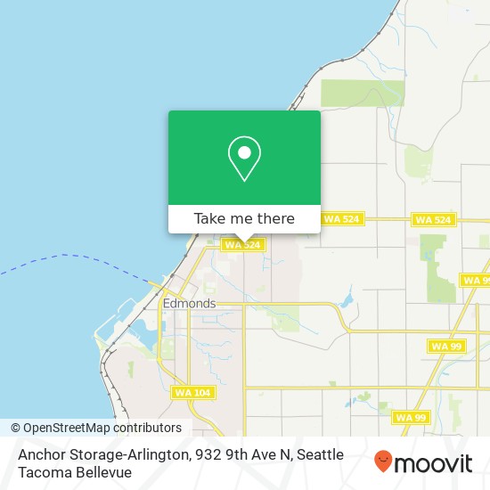 Mapa de Anchor Storage-Arlington, 932 9th Ave N