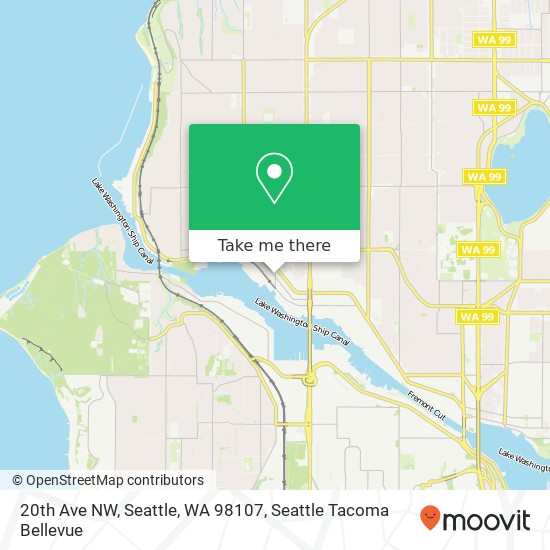 20th Ave NW, Seattle, WA 98107 map