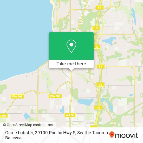 Game Lobster, 29100 Pacific Hwy S map