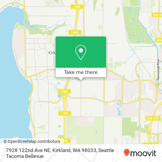 7928 122nd Ave NE, Kirkland, WA 98033 map