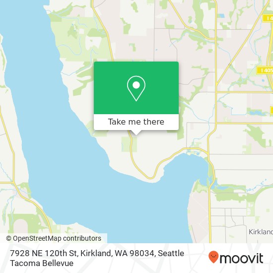 Mapa de 7928 NE 120th St, Kirkland, WA 98034