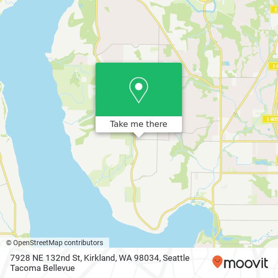 Mapa de 7928 NE 132nd St, Kirkland, WA 98034