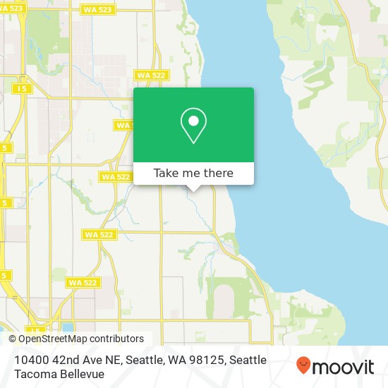 Mapa de 10400 42nd Ave NE, Seattle, WA 98125