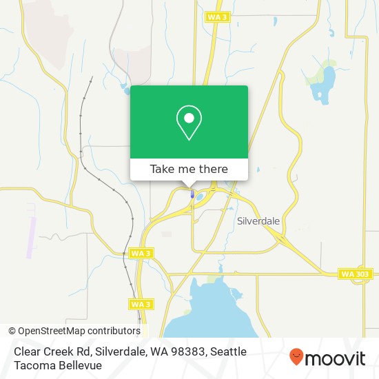 Mapa de Clear Creek Rd, Silverdale, WA 98383