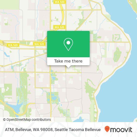 Mapa de ATM, Bellevue, WA 98008