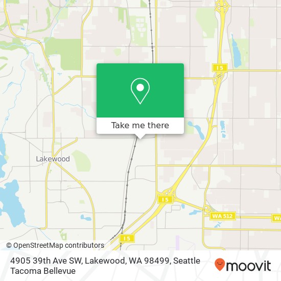 4905 39th Ave SW, Lakewood, WA 98499 map