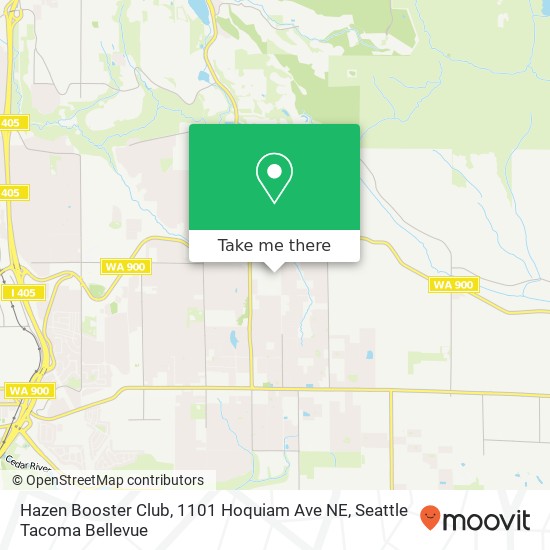 Mapa de Hazen Booster Club, 1101 Hoquiam Ave NE