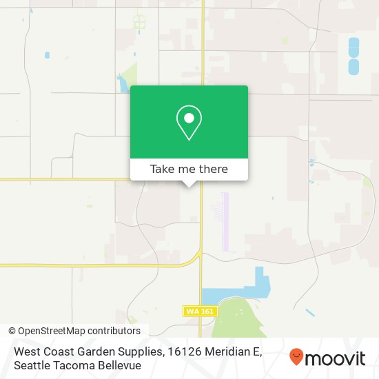 Mapa de West Coast Garden Supplies, 16126 Meridian E